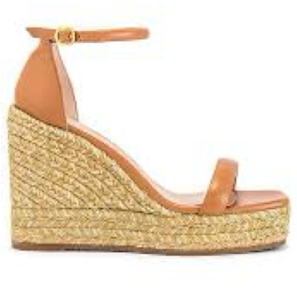 Stuart Weitzman Nudist Espadrille Wedge - tan